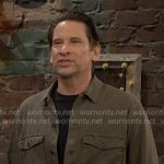 Matt’s green shirt jacket on The Young and the Restless Matt’s green shirt jacket on The Young and the Restless