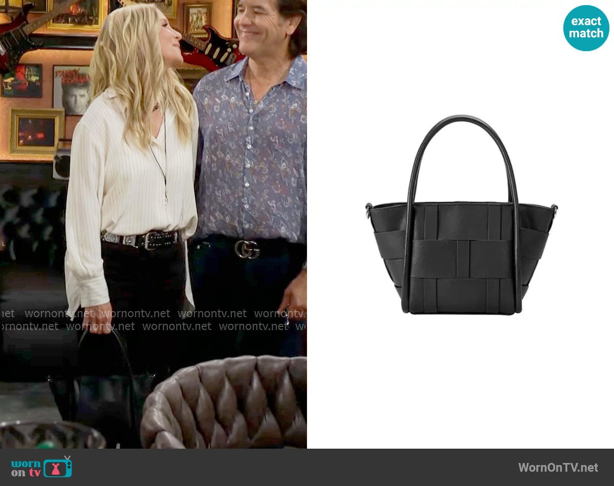 Melie Bianco Lanie Bag worn by Christine Blair Williams (Lauralee Bell) on The Young and the Restless Melie Bianco Lanie Bag worn by Christine Blair Williams (Lauralee Bell) on The Young and the Restless
