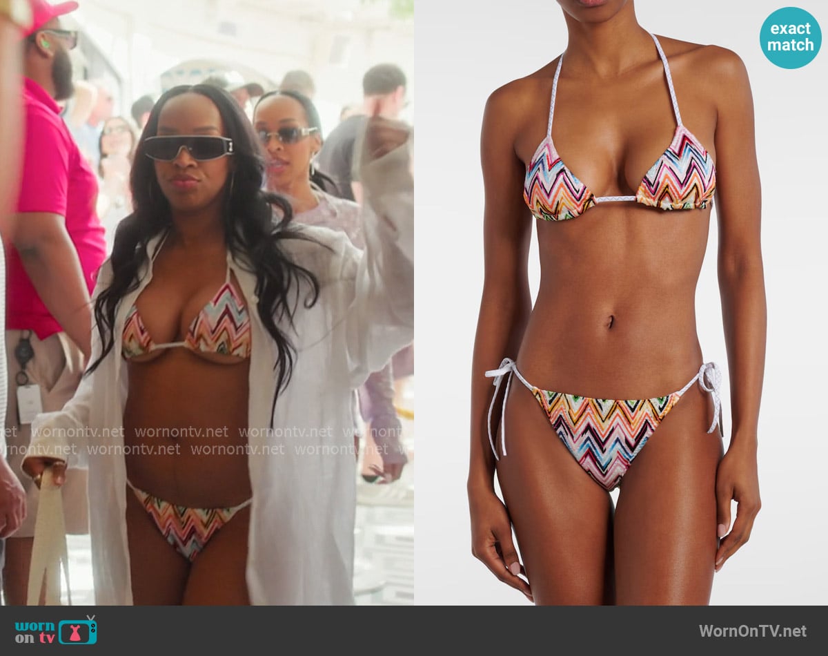 Khadijah's Missoni bikini Khadijah's Missoni bikini