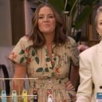 Monica’s beige floral dress on Live with Kelly and Mark Monica’s beige floral dress on Live with Kelly and Mark