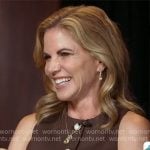 Natalie Morales' brown button front top on CBS Mornings Natalie Morales' brown button front top on CBS Mornings