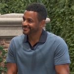 Nate’s blue diagonal stripe polo shirt on The Young and the Restless Nate’s blue diagonal stripe polo shirt on The Young and the Restless