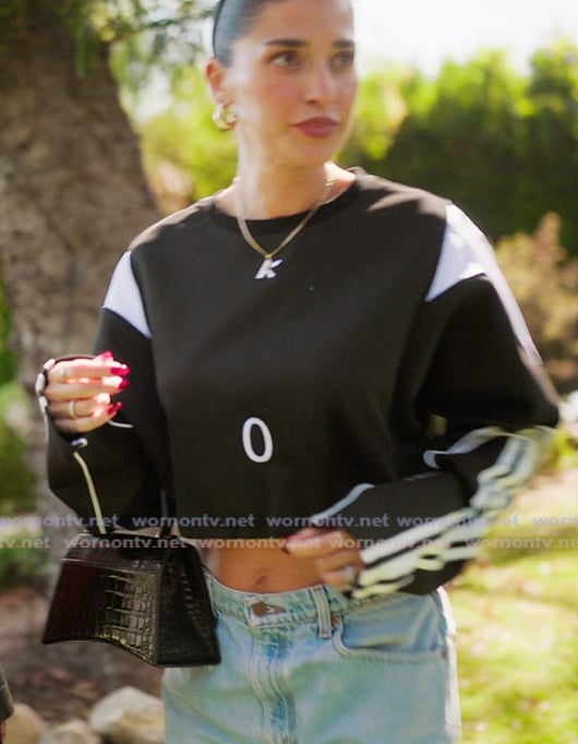 Nicole's black crop top on The Girls A Khloe Kardashian Project