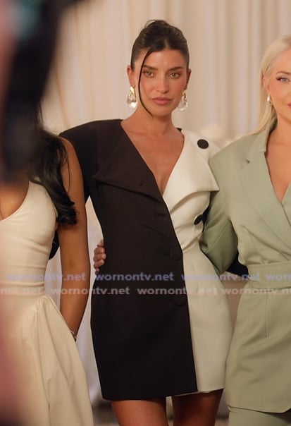 Nicole’s two tone blazer on The Girls A Khloe Kardashian Project