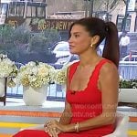 Nicole’s red scalloped dress on Today Nicole’s red scalloped dress on Today