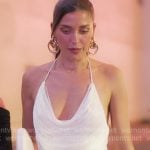 Nicole's white halter mini dress on The Girls A Khloe Kardashian Project