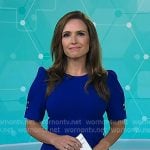 Nikki Battiste’s blue short sleeve dress on Today Nikki Battiste’s blue short sleeve dress on Today