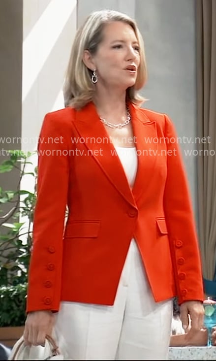 Nina’s red blazer on General Hospital