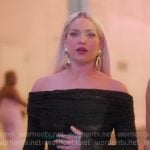 Olivia's black off-shoulder lace dress on The Girls A Khloe Kardashian Project