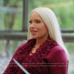 Olivia’s maroon shaggy sweater on The Girls A Khloe Kardashian Project Olivia’s maroon shaggy sweater on The Girls A Khloe Kardashian Project