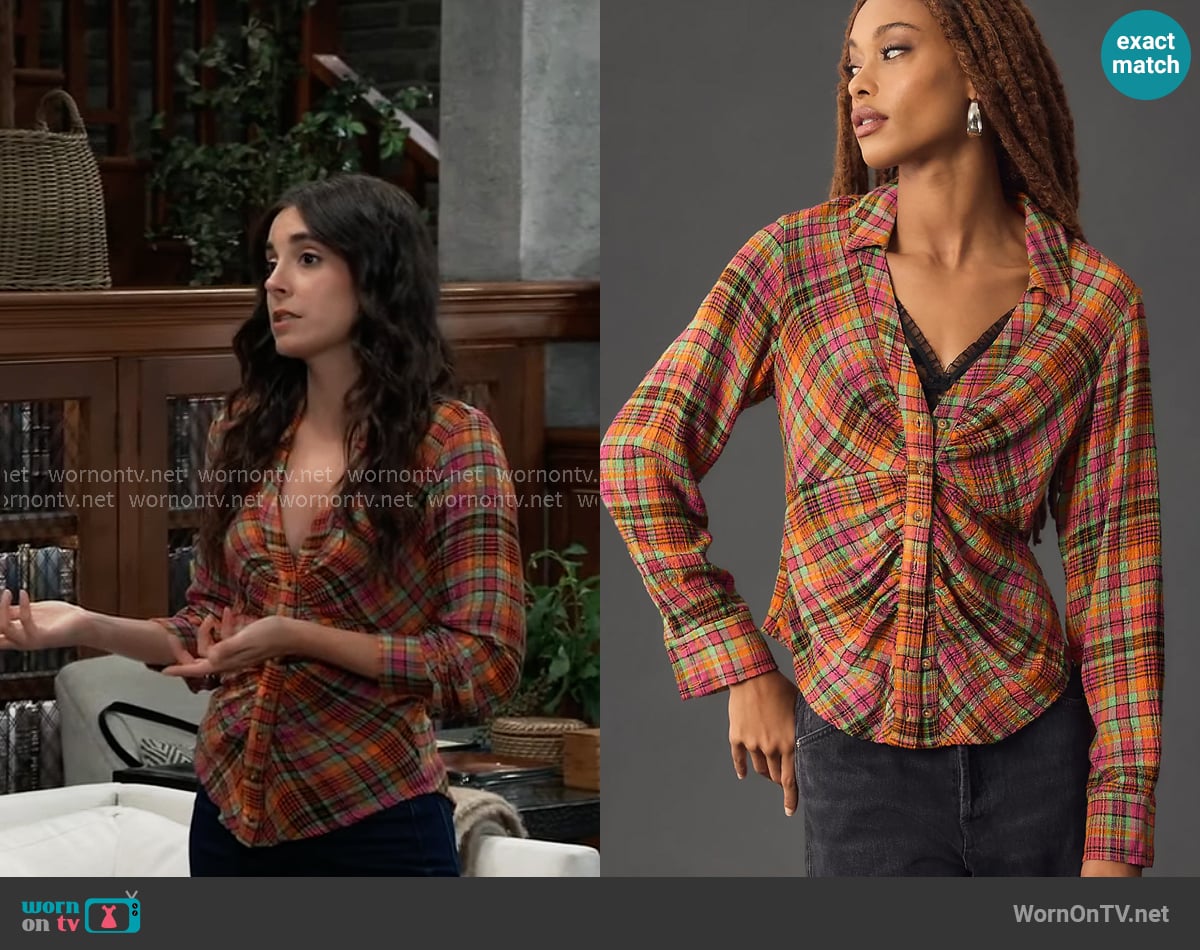 Molly's Pilcro at Anthropologie top Molly's Pilcro at Anthropologie top