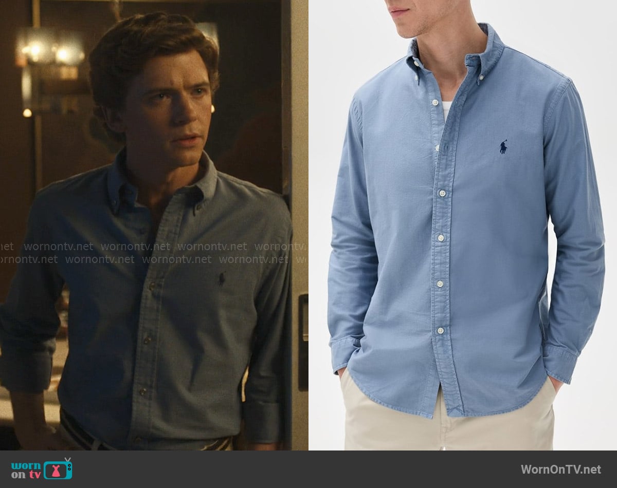 Polo Ralph Lauren Vintage Shirt worn by Bret Easton Ellis (Igby Rigney) on The Shards