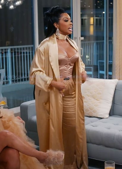 Porsha’s satin pants on The Real Housewives Ultimate Girls Trip Porsha’s satin pants on The Real Housewives Ultimate Girls Trip