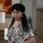Portia’s floral maxi dress on General Hospital Portia’s floral maxi dress on General Hospital