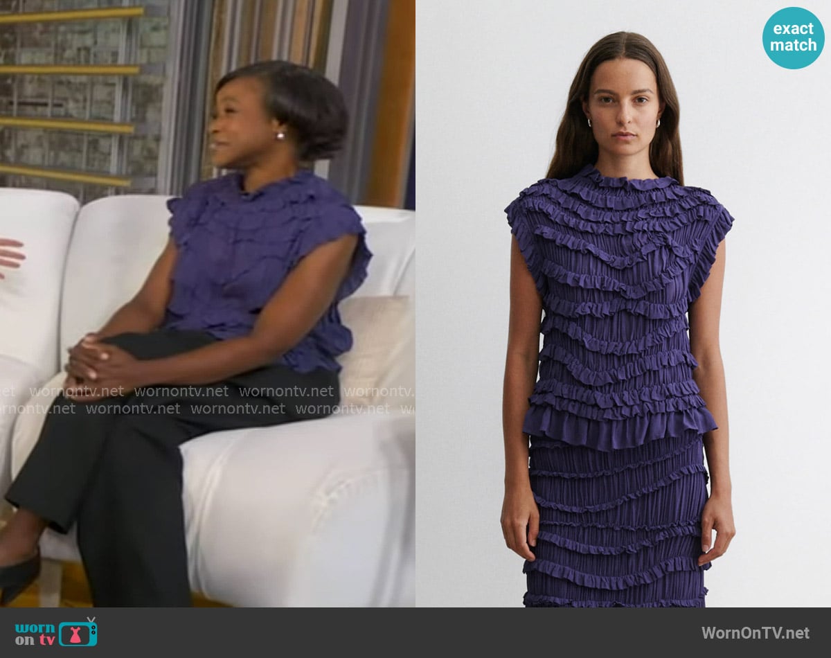 Quincy Tyler Bernstine's Rachel Comey top Quincy Tyler Bernstine's Rachel Comey top