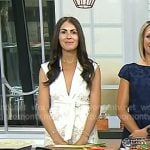 Rachel Mansfield’s white eyelet wrap top and pants on Today