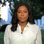 RAchel's green print button down shirt on Good Morning America RAchel's green print button down shirt on Good Morning America