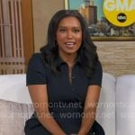 Rachel’s navy collared dress on Good Morning America Rachel’s navy collared dress on Good Morning America