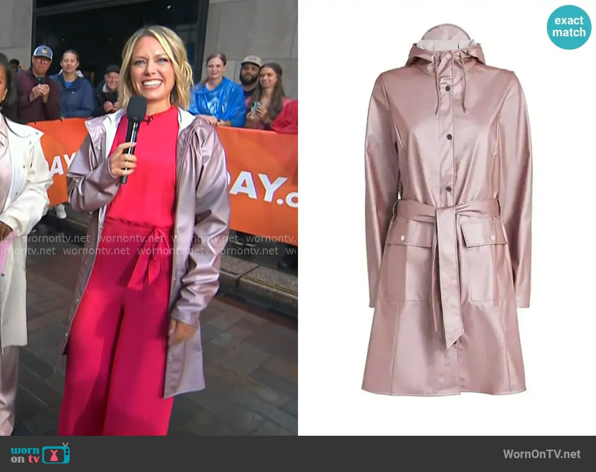 Rains Curve Jacket W3 worn by Dylan Dreyer on Today
