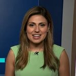 Rana Novini’s green tie waist dress on NBC News Daily