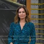 Rebecca’s blue floral dress on Good Morning America Rebecca’s blue floral dress on Good Morning America
