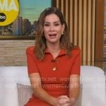 Rebecca’s orange polo dress on Good Morning America