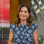 Rebecca’s printed denim top on Good Morning America