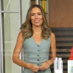 Rhiannon’s green vest and wide-leg pants on Good Morning America