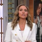 Rhiannon's white blazer on Good Morning America Rhiannon's white blazer on Good Morning America