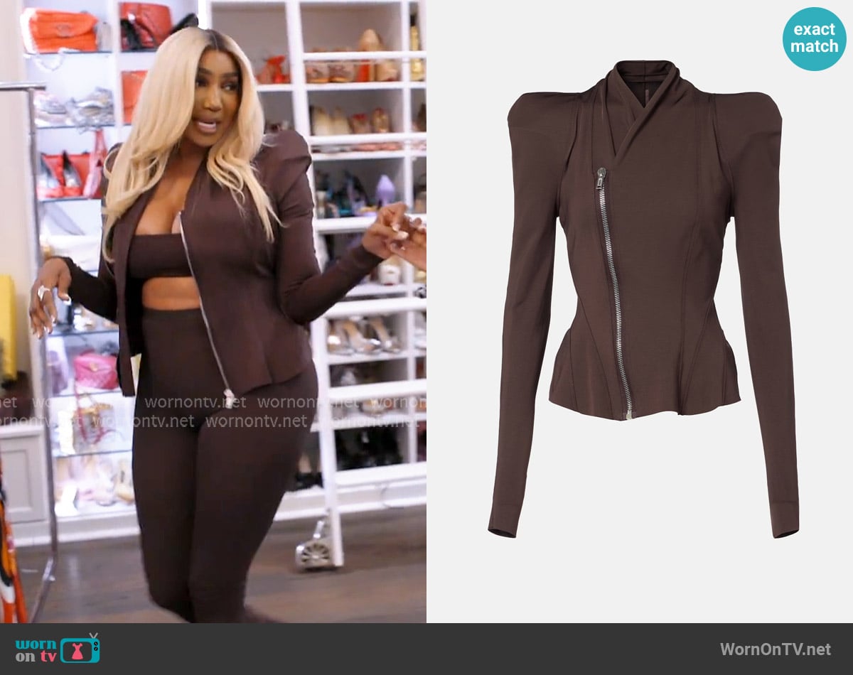 Rick Owens Lilies Princess jacket worn by NeNe Leakes on The Real Housewives Ultimate Girls Trip