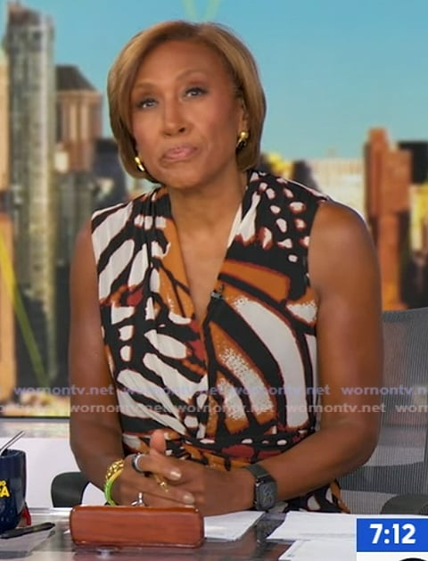Robin’s animal print dress on Good Morning America