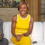 Robin’s yellow sleeveless dress by Good Morning America