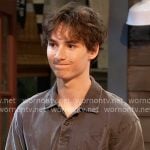 Rocco’s grey star polo shirt on General Hospital Rocco’s grey star polo shirt on General Hospital