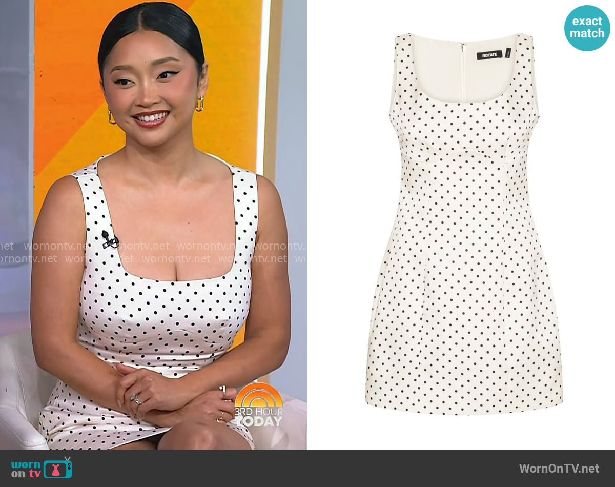 Lana Condor's Rotate Birger Christensen dress Lana Condor's Rotate Birger Christensen dress