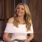 Sarah’s white belted mini dress on Live with Kelly and Mark Sarah’s white belted mini dress on Live with Kelly and Mark