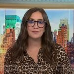 Savannah’s leopard print dress on NBC News Daily
