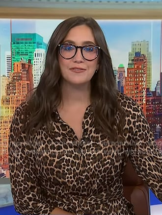 Savannah's leopard print dress on NBC News Daily