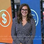 Savannah’s polka dot wrap dress on Today
