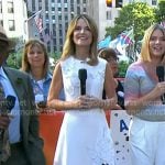 Savannah’s white floral applique midi dress on Today Savannah’s white floral applique midi dress on Today