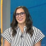 Savannah’s white striped cropped top on Today Savannah’s white striped cropped top on Today