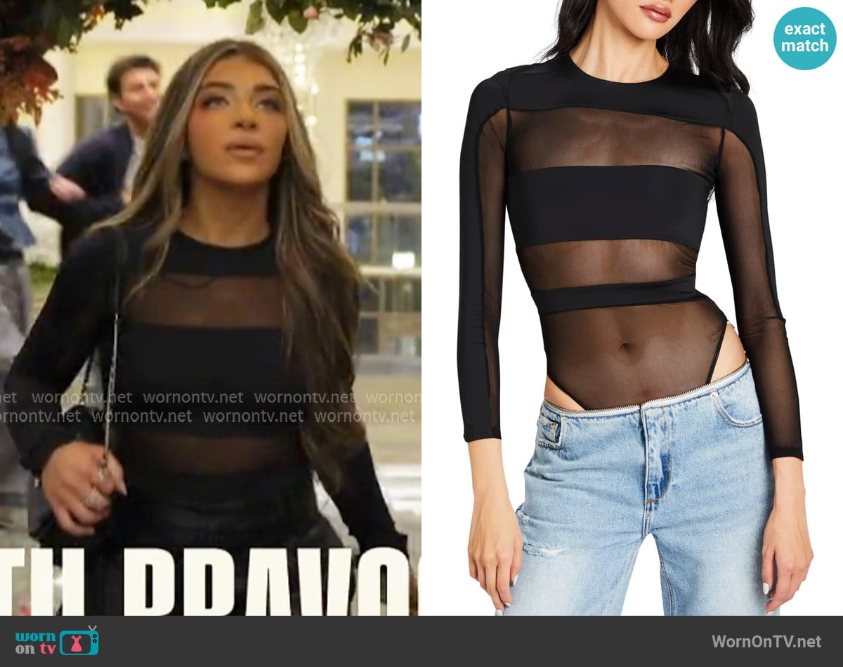 Seroya Ciar Bodysuit worn by Gia Giudice on Next Gen NYC Seroya Ciar Bodysuit worn by Gia Giudice on Next Gen NYC