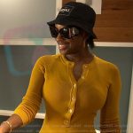 Shamea’s yellow knit dress on The Real Housewives of Atlanta Shamea’s yellow knit dress on The Real Housewives of Atlanta