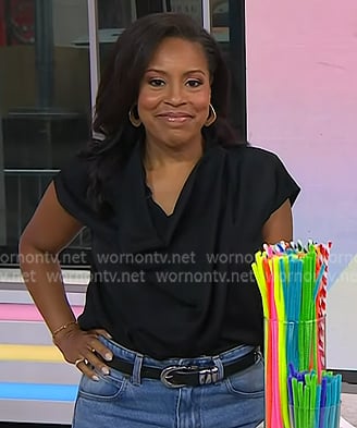 Sheinelle’s black leather belt on Today