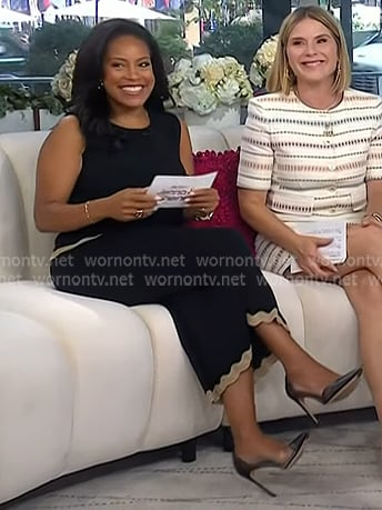 Sheinelle's black pvc patent pumps on Today