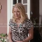 Sherrie’s black and white printed dress on Paris is Always a Good Idea Sherrie’s black and white printed dress on Paris is Always a Good Idea