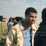 Skylar’s beige floral embroidered jacket on My Life with the Walter Boys Skylar’s beige floral embroidered jacket on My Life with the Walter Boys