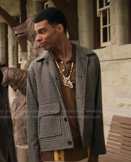 Skylar’s check print jacket on My Life with the Walter Boys