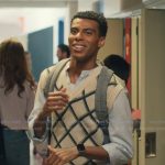 Skylar’s white check print vest on My Life with the Walter Boys Skylar’s white check print vest on My Life with the Walter Boys