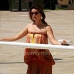 Steffy’s strapless maxi dress in Monaco on The Bold and the Beautiful