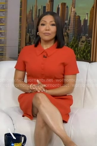 Stephanie's red polo dress on Good Morning America